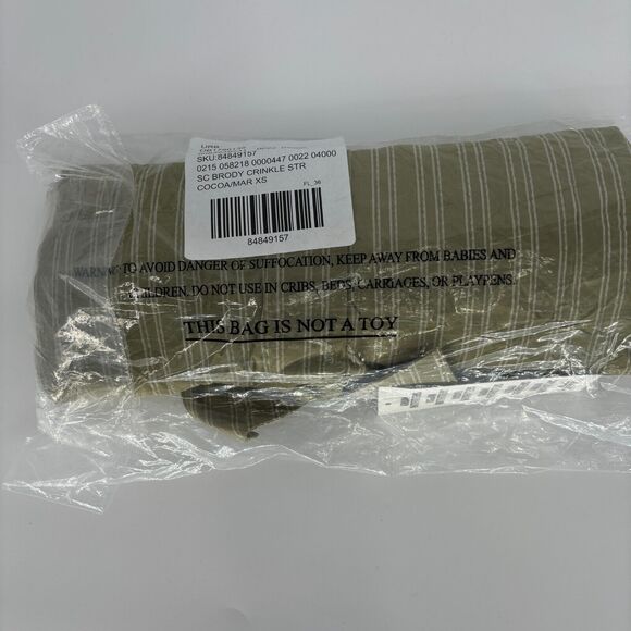 NWT Urban Outfitters Standard Cloth Brody Crinkle Stripe Coco/Mar Men's XS $59 - Picture 7 of 7